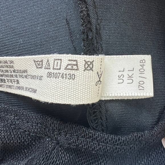 Intimately Free People Black Another Round Bodysuit Top Square Neck Size Large L - Picture 12 of 13